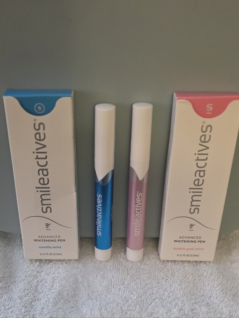 Smileactives Advanced Whitening Pen - 1 Vanilla Mint, 1 Bubble Gum mint (2 Pens)
